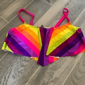 Torrid rainbow bikini top